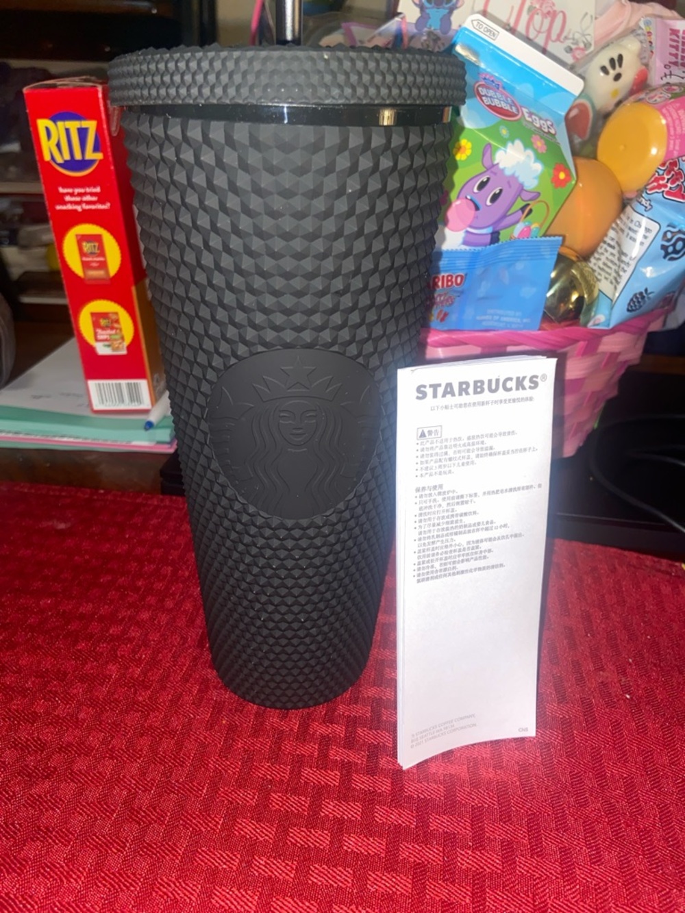 Starbucks Black Textured Studded Tumbler